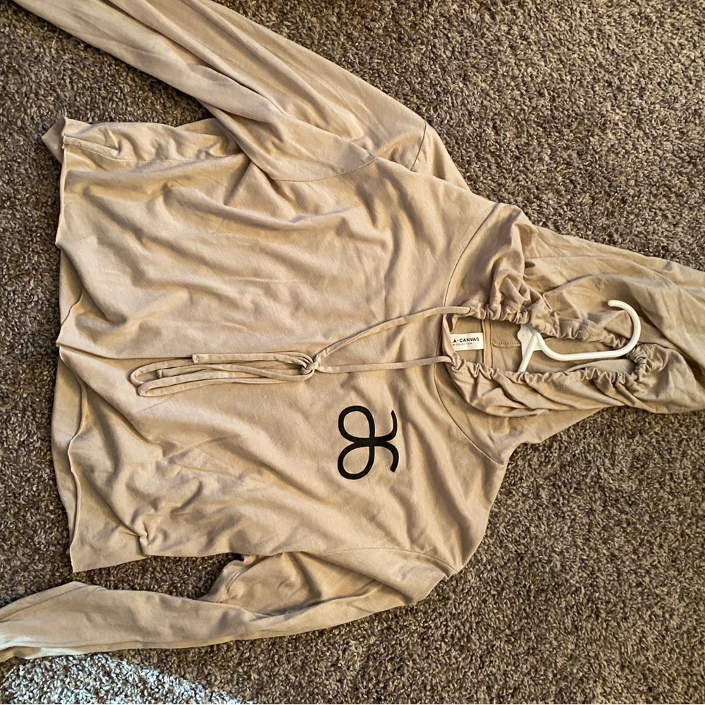 Beige Hooded Jacket